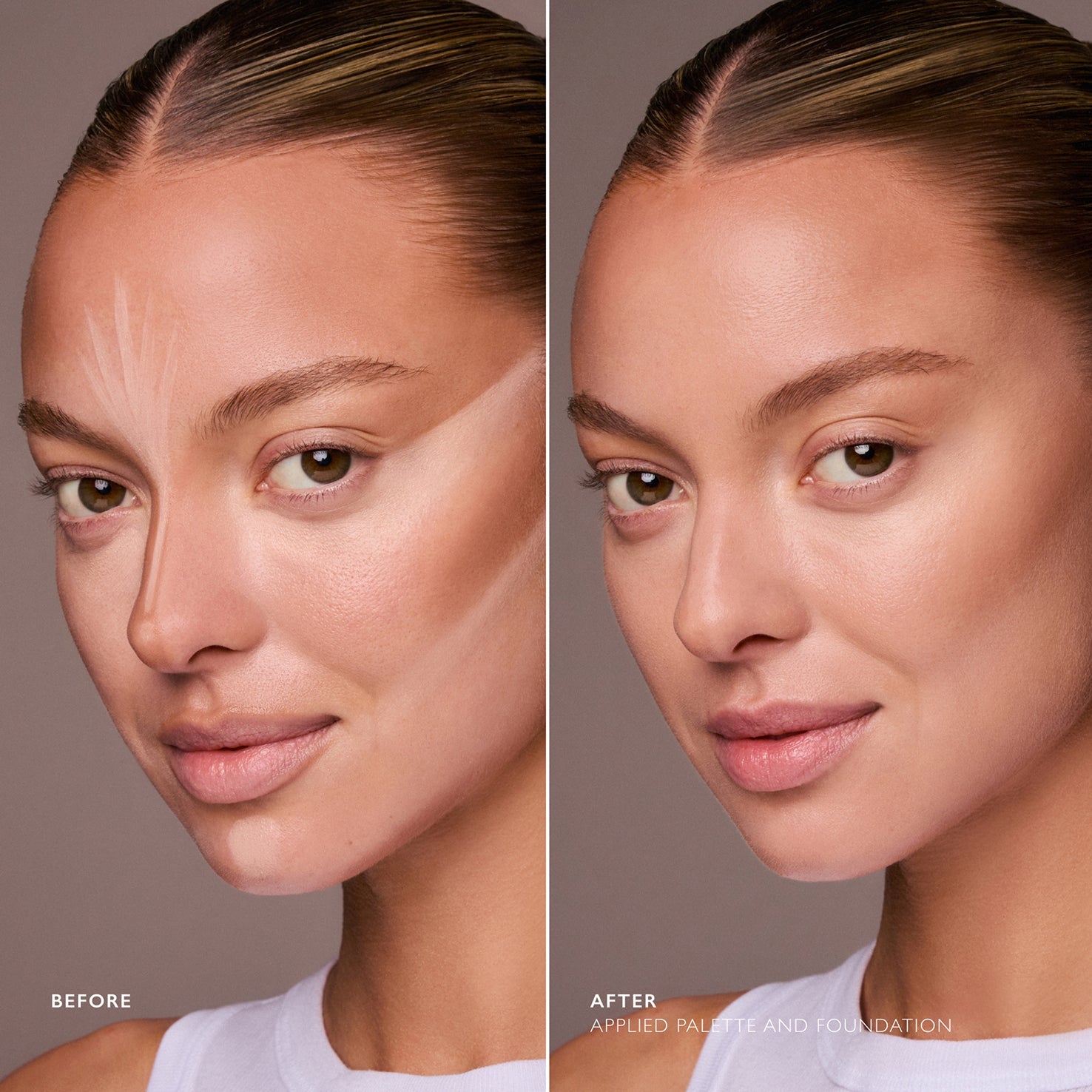 m.ph by Mary Phillips Underpainting Face Palette - Cream contour, highlight, and correcting face palette, shade Light 12 g