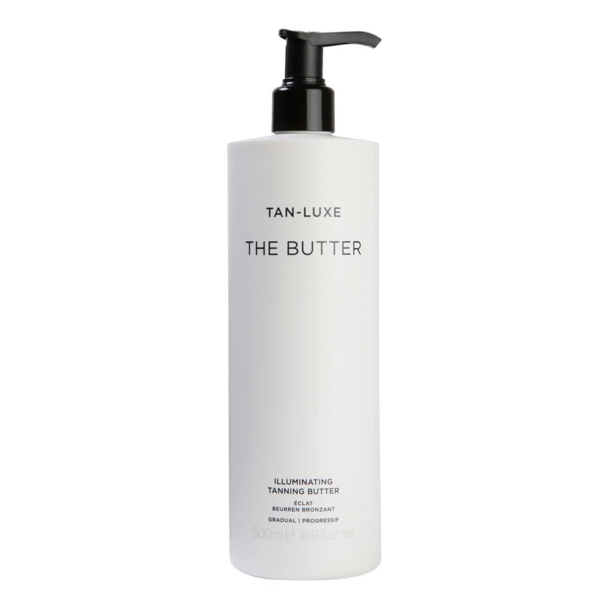 Tan-Luxe The Butter Illuminating Gradual Tanning Body Butter - rozświetlające masło stopniowo opalające z masłem kakaowym i shea 500 ml