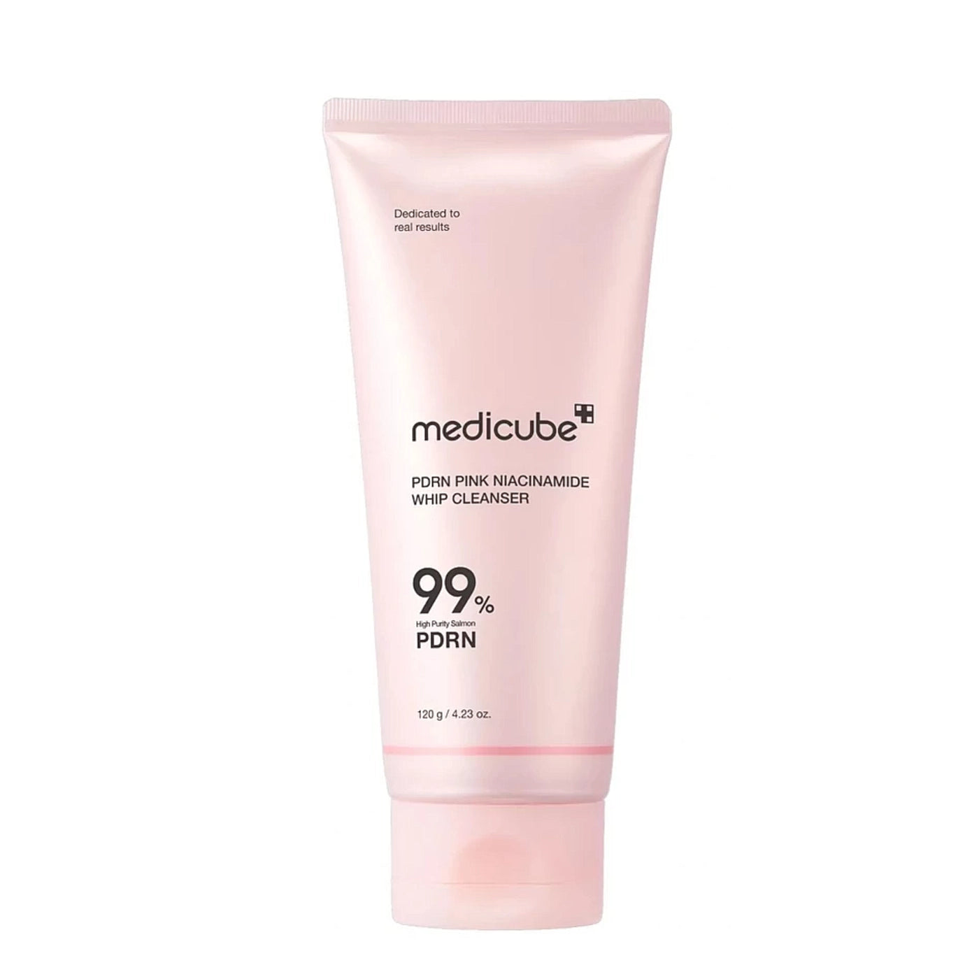 Medicube PDRN Niacinamide Pink Peptide Whip Cleanser - rozświetlająca pianka do mycia twarzy z PDRN i peptydami 150 g