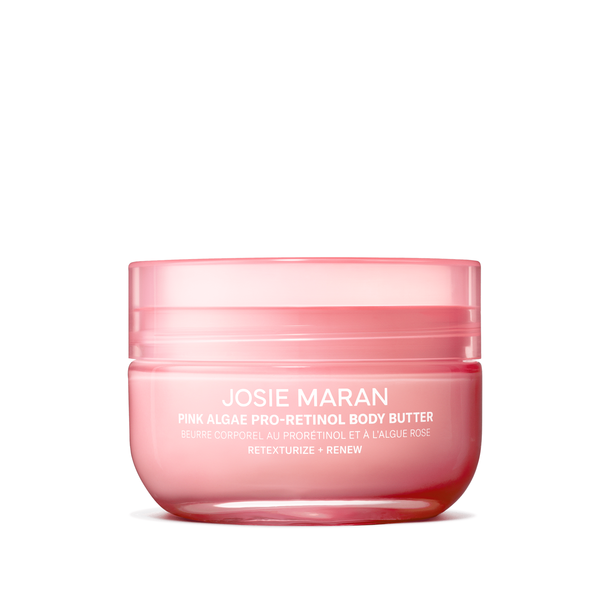 Josie Maran Pink Algae Pro-Retinol Body Butter Always Nude - bezzapachowe masło do ciała z roślinnym retinolem 177 ml
