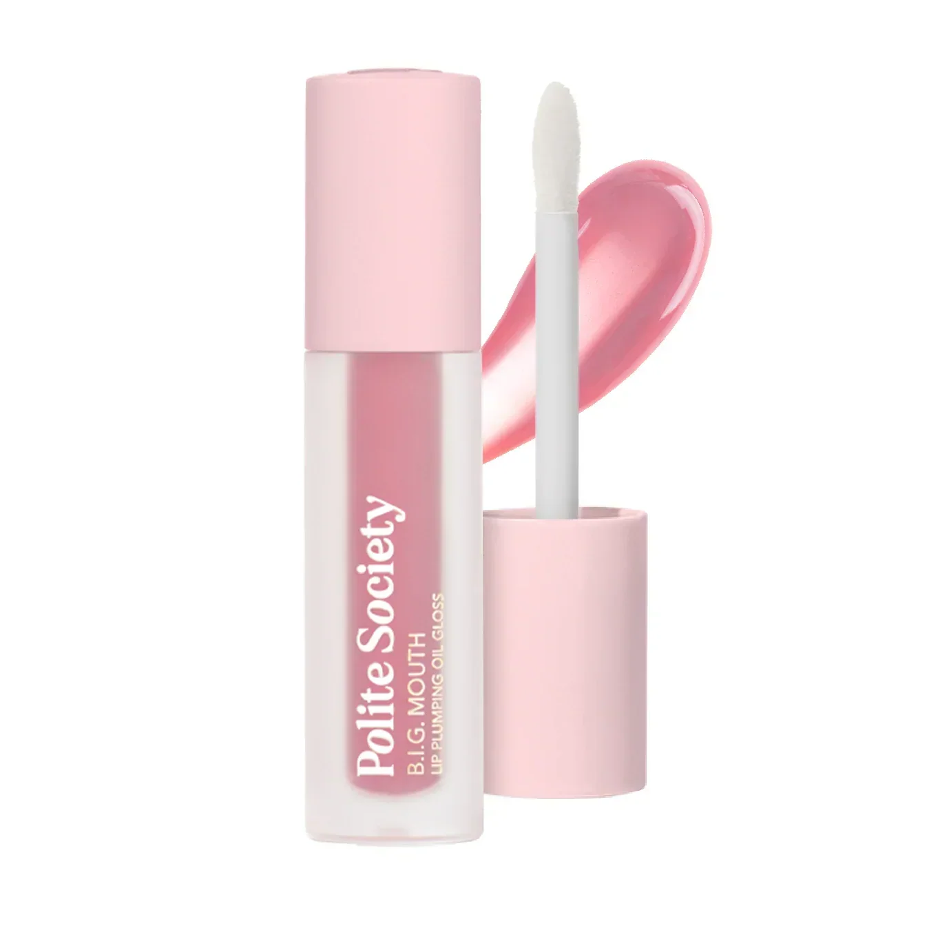 Polite Society B.I.G. Mouth Lip Plumping Oil Gloss Sweet Talker - powiększający olejek-błyszczyk do ust, różany nude 5 ml | Ellemania