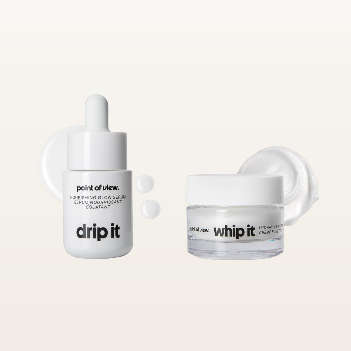 Point of View Jet (k)it - mini serum Drip It i mini krem Whip It z próbkami konsystencji | Ellemania