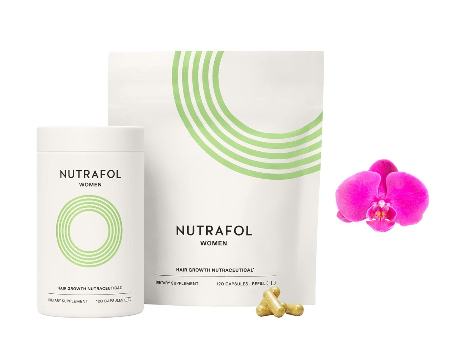Nutrafol Women's Vegan - wegański suplement na porost i zagęszczenie włosów 120 kapsułek