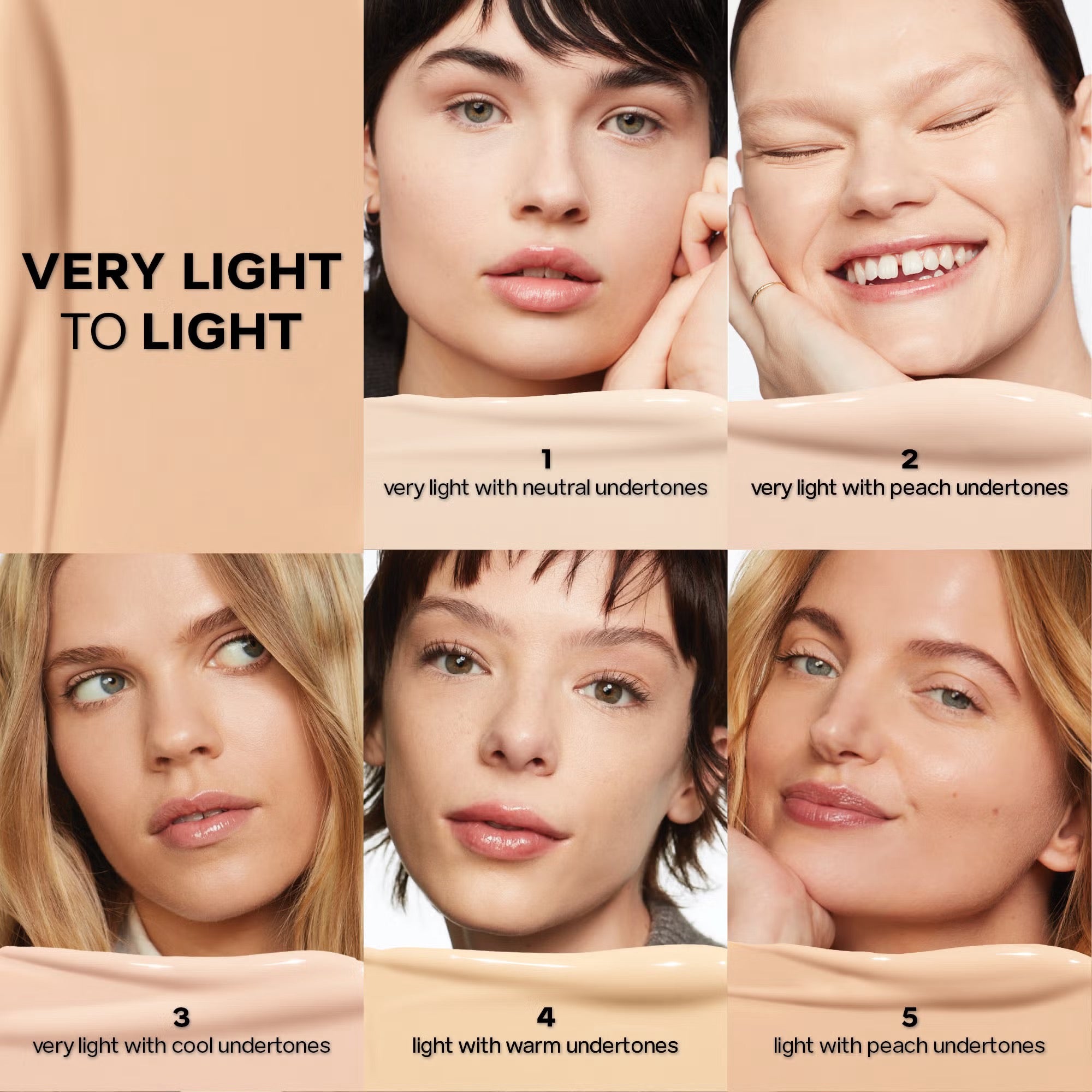 Saie Slip Tint Concealer - odcienie na modelkach