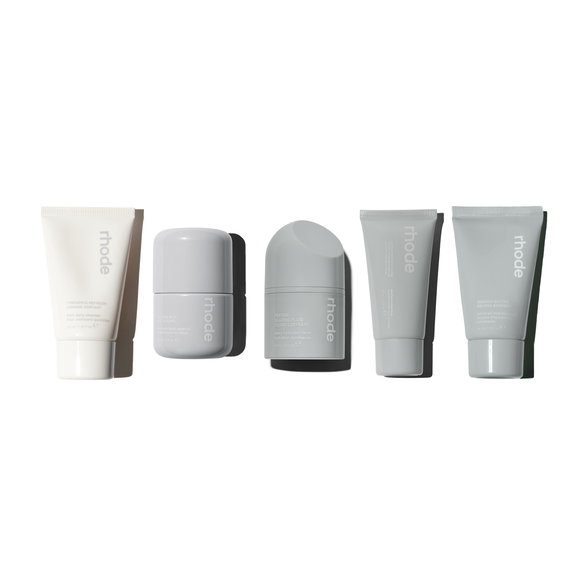 Rhode Skin The Mini Rhode Kit - zestaw podróżny z 4 kosmetykami do pielęgnacji twarzy