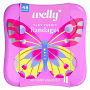 Welly Flutter Flex Fabric Bandages — Plastry Opatrunkowe z Wzorem Motyli — KANDYDAT (scrap)