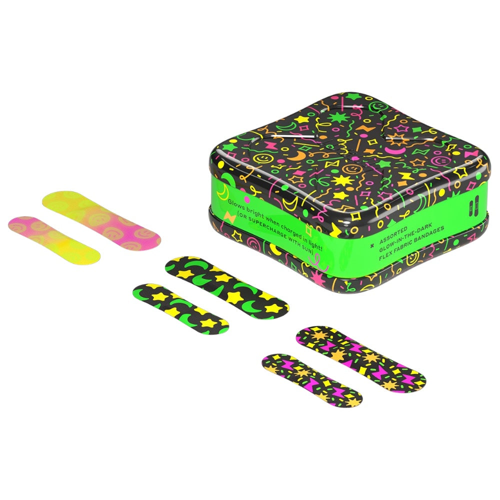Welly Glow Party — Plastry świecące w ciemności Flex Fabric, 48 sztuk — KANDYDAT (scrap)