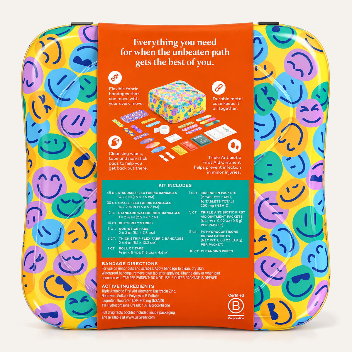 Welly Smiles First Aid Kit XL — Zestaw Pierwszej Pomocy z Plastrami i Maściami | Ellemania