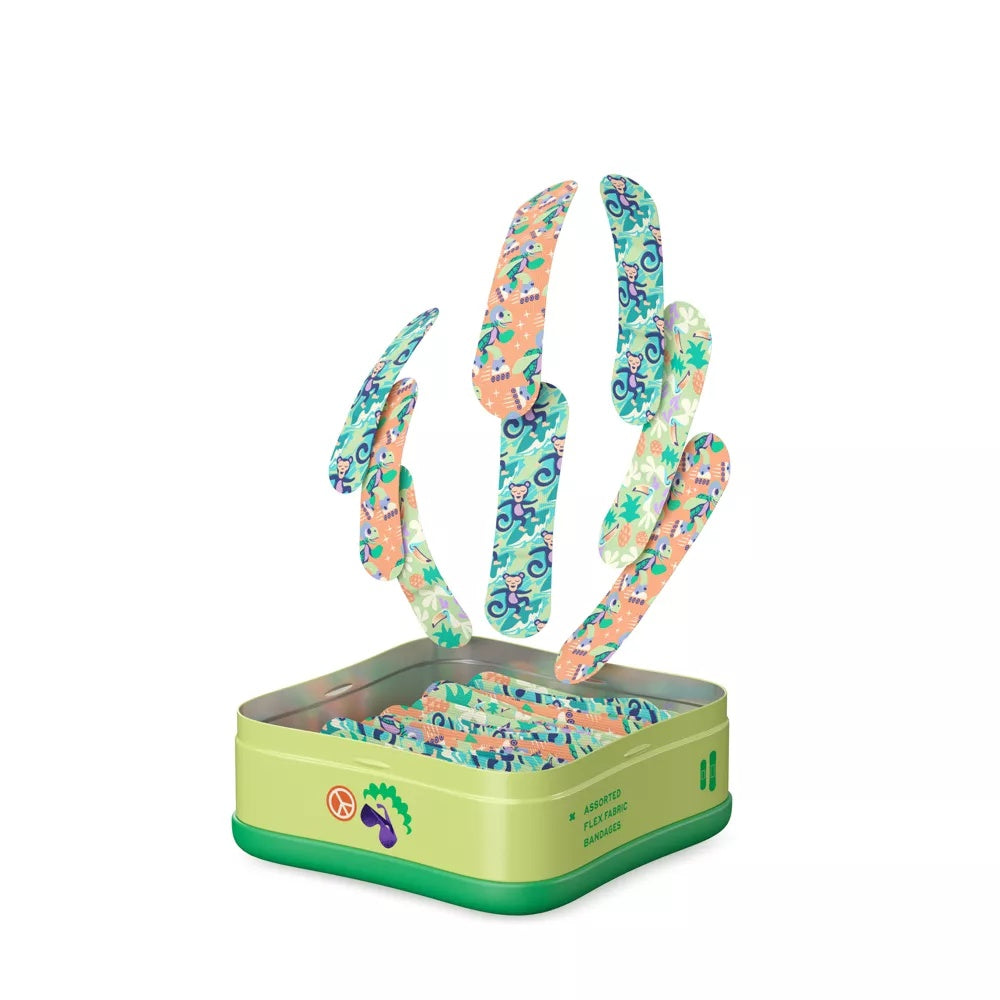 Welly Turtle Oasis Flex Fabric Bandages — Elastyczne Plastry dla Dzieci z Motywem Żółwi — KANDYDAT (scrap)